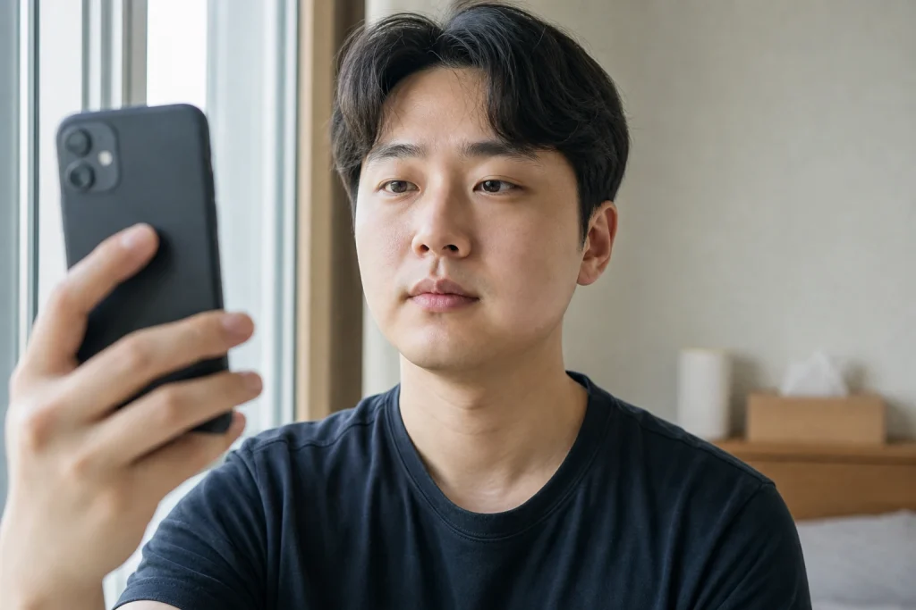 사랑니 발치 후 운동 일상 관리 장면