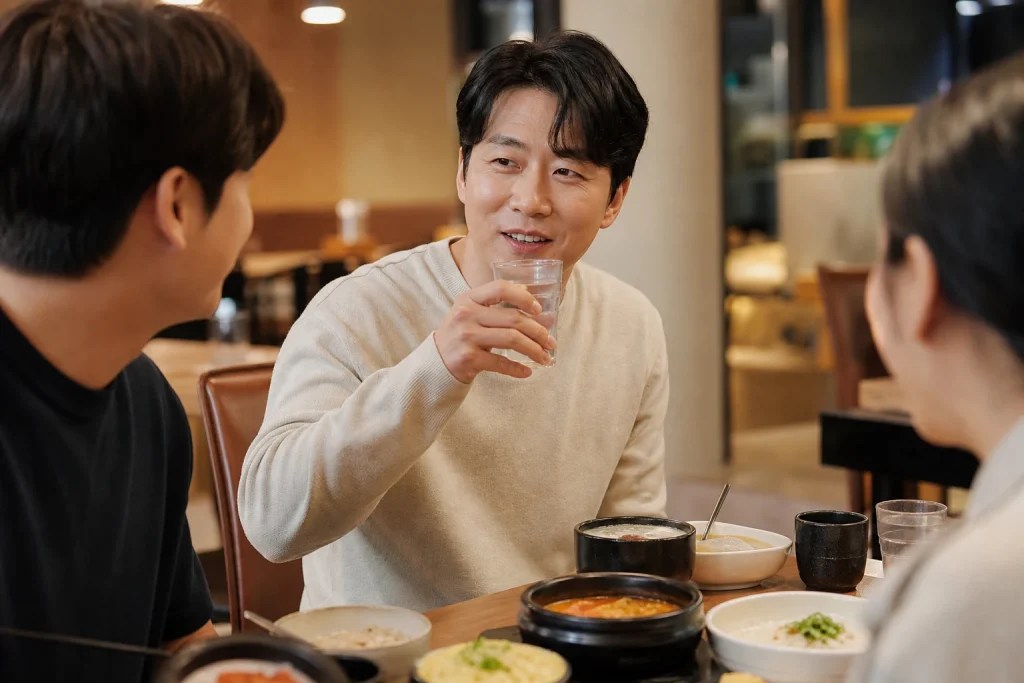 사랑니 발치 후 통증 상태 확인 장면