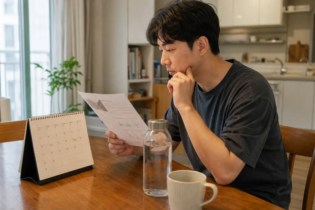 사랑니 발치 후 붓기 일상 관리 장면